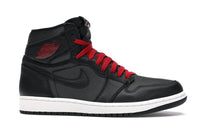 Air Jordan 1 Retro High Black Satin Gym Red