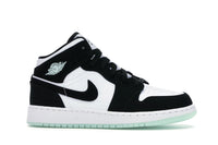 Air Jordan 1 Mid White Black Teal Tint