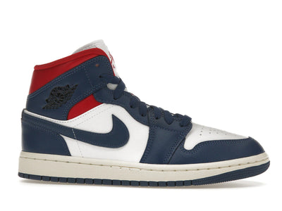 Air Jordan 1 Mid French Blue Gym Red