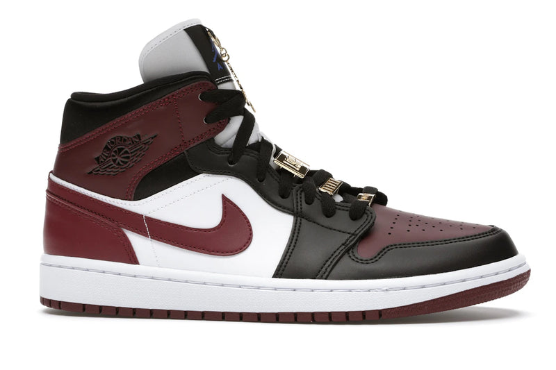 Air Jordan 1 Mid SE Black Dark Beetroot