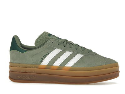 Adidas Gazelle Bold Silver Green Gum