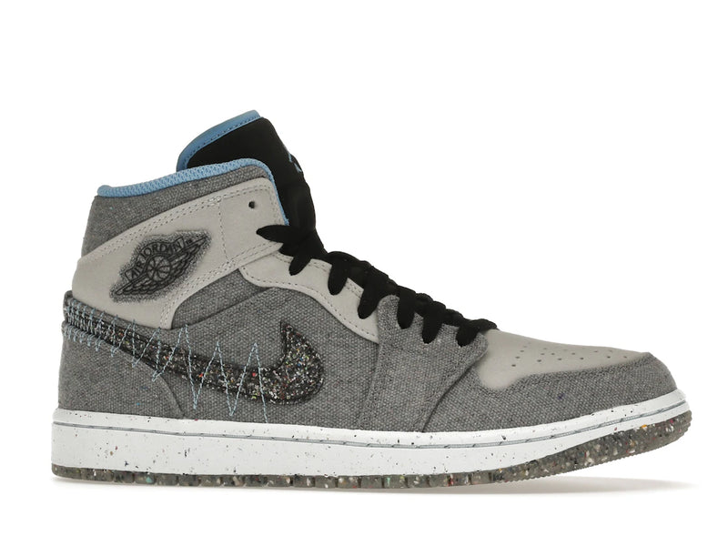 Air Jordan 1 Mid Crater Grey University Blue