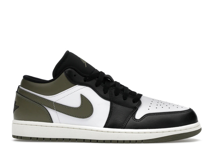 Air Jordan 1 Low Black Toe Medium Olive