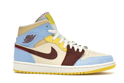 Air Jordan 1 Mid SE Fearless Maison Chateau Rouge