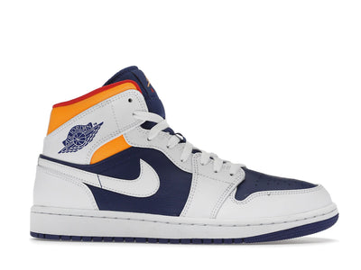 Air Jordan 1 Mid Royal Blue Laser Orange