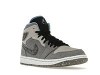 Air Jordan 1 Mid Crater Grey University Blue