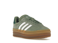 Adidas Gazelle Bold Silver Green Gum