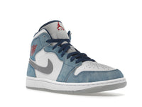 Air Jordan 1 Mid French Blue Fire Red