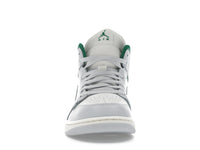 Air Jordan 1 Mid White Pure Platinum Pine Green