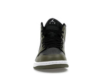 Air Jordan 1 Mid Black White Olive