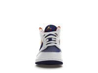 Air Jordan 1 Mid White Laser Orange Deep Royal Blue