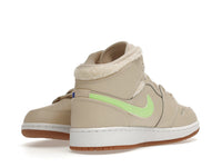 Air Jordan 1 Mid Utility Fleece Pearl White