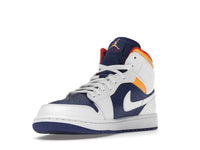 Air Jordan 1 Mid Royal Blue Laser Orange