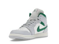 Air Jordan 1 Mid White Pure Platinum Pine Green