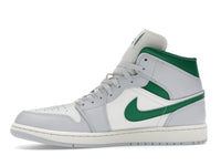 Air Jordan 1 Mid White Pure Platinum Pine Green