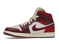 Air Jordan 1 Mid SE Tiki Leaf Team Red