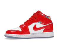 Air Jordan 1 Mid Barcelona Sweater Red Patent
