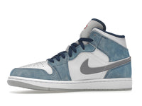 Air Jordan 1 Mid French Blue Fire Red