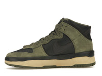 Nike Dunk High Up Medium Olive Black Velvet Brown Wolf Grey