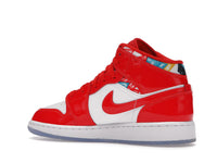 Air Jordan 1 Mid Barcelona Sweater Red Patent