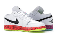 Air Jordan 1 Low Multi-Color Midsoles White