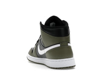 Air Jordan 1 Mid Black White Olive