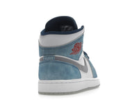Air Jordan 1 Mid French Blue Fire Red