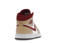 Air Jordan 1 Mid Light Curry Cardinal
