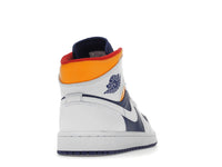 Air Jordan 1 Mid Royal Blue Laser Orange