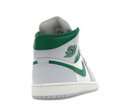 Air Jordan 1 Mid White Pure Platinum Pine Green