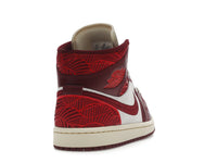 Air Jordan 1 Mid SE Tiki Leaf Team Red