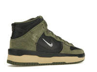 Nike Dunk High Up Medium Olive Black Velvet Brown Wolf Grey