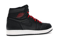 Air Jordan 1 Retro High Black Satin Gym Red