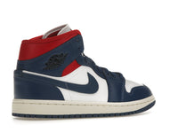 Air Jordan 1 Mid French Blue Gym Red