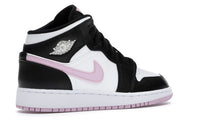 Air Jordan 1 Mid White Black Light Arctic Pink