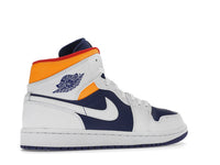 Air Jordan 1 Mid Royal Blue Laser Orange
