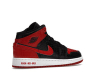 Air Jordan 1 Mid Bred Text
