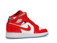 Air Jordan 1 Mid Barcelona Sweater Red Patent