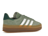 Adidas Gazelle Bold Silver Green Gum