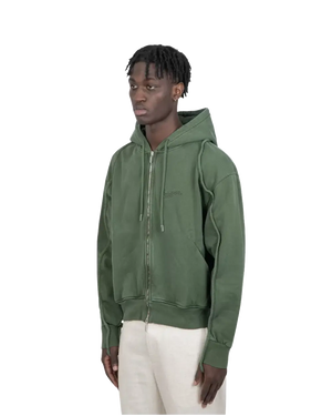 Le Sweater Camargue Zip Vert