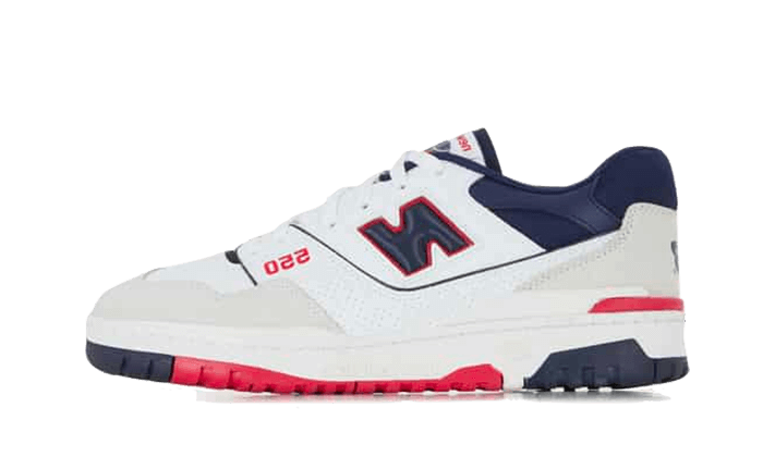 550 Premium White Navy Red