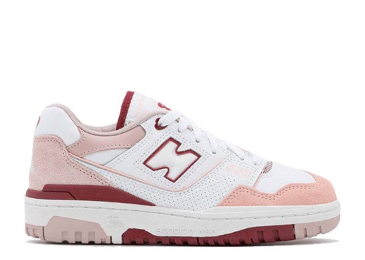 New Balance 550 White Scarlet Pink (9865638019399)