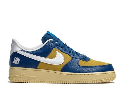 Nike Air Force 1 Low SP Undefeated 5 On It Blue Yellow Croc (9865656959303)