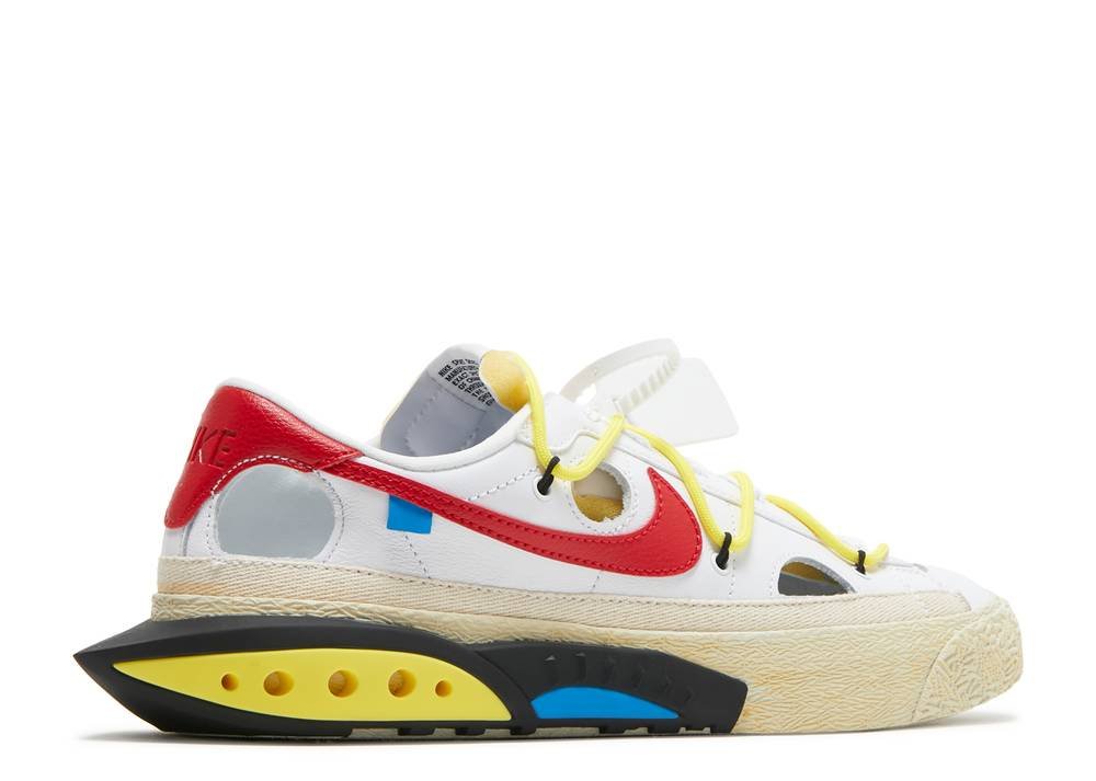 Nike Blazer Low Off-White White University Red (9865645490503)