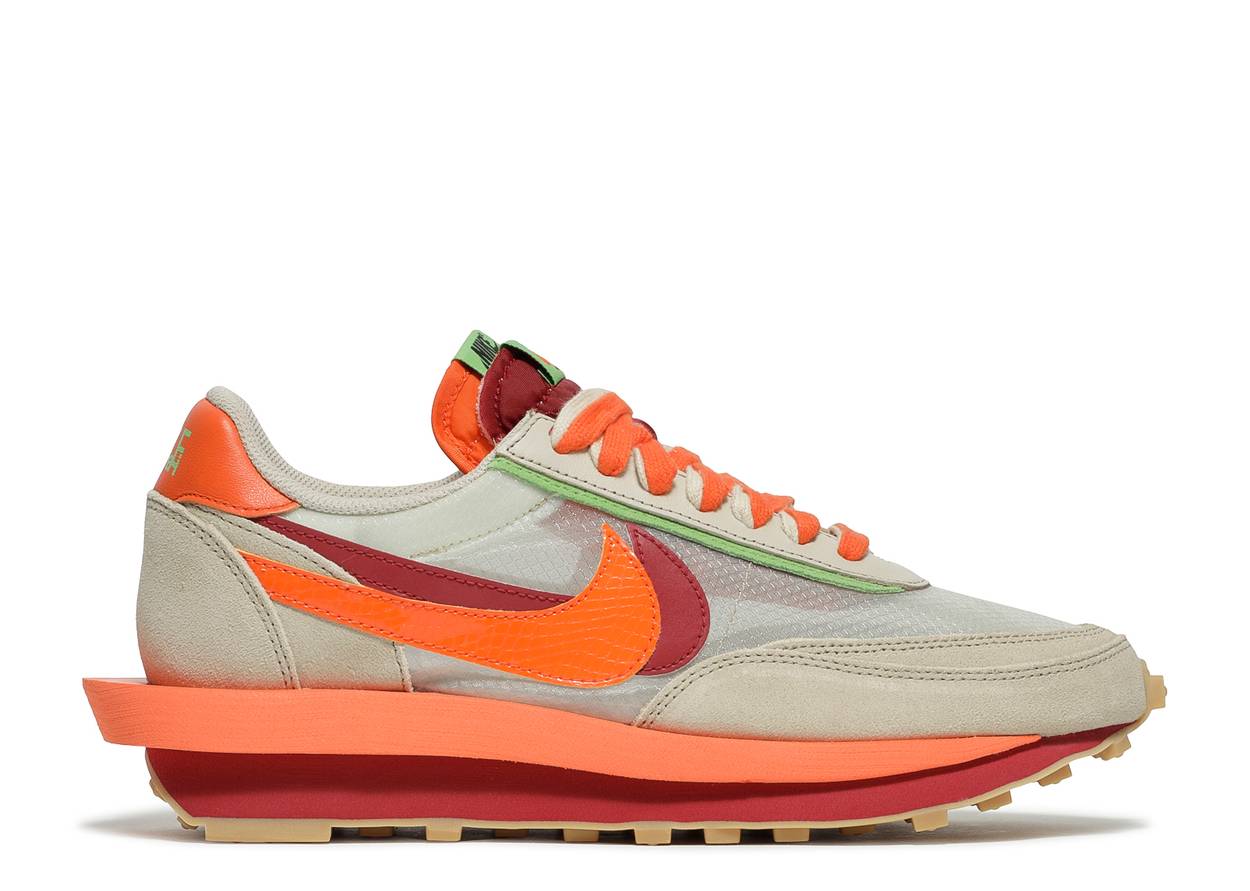 Nike LD Waffle Sacai Clot Net Orange Blaze (9865684746567)