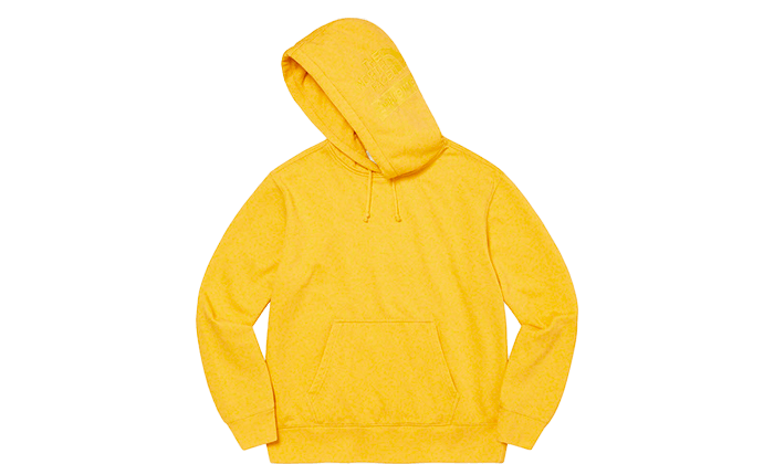 Supreme The North Face Pigment Printed Hooded Sweatshirt Yellow