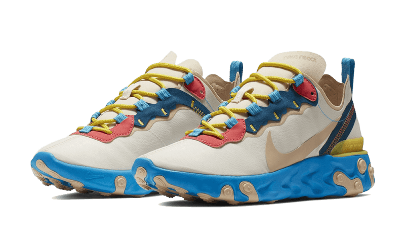 React Element 55 Tan Blue Red