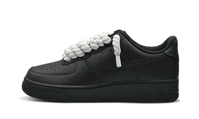 Nike Air Force 1 Rope Laces Black White