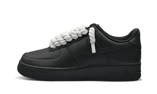 Nike Air Force 1 Rope Laces Black White
