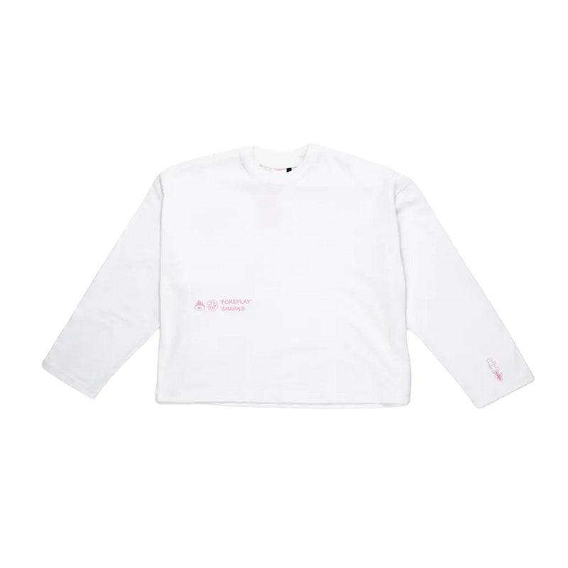 SHARK Too Hot For You White Top